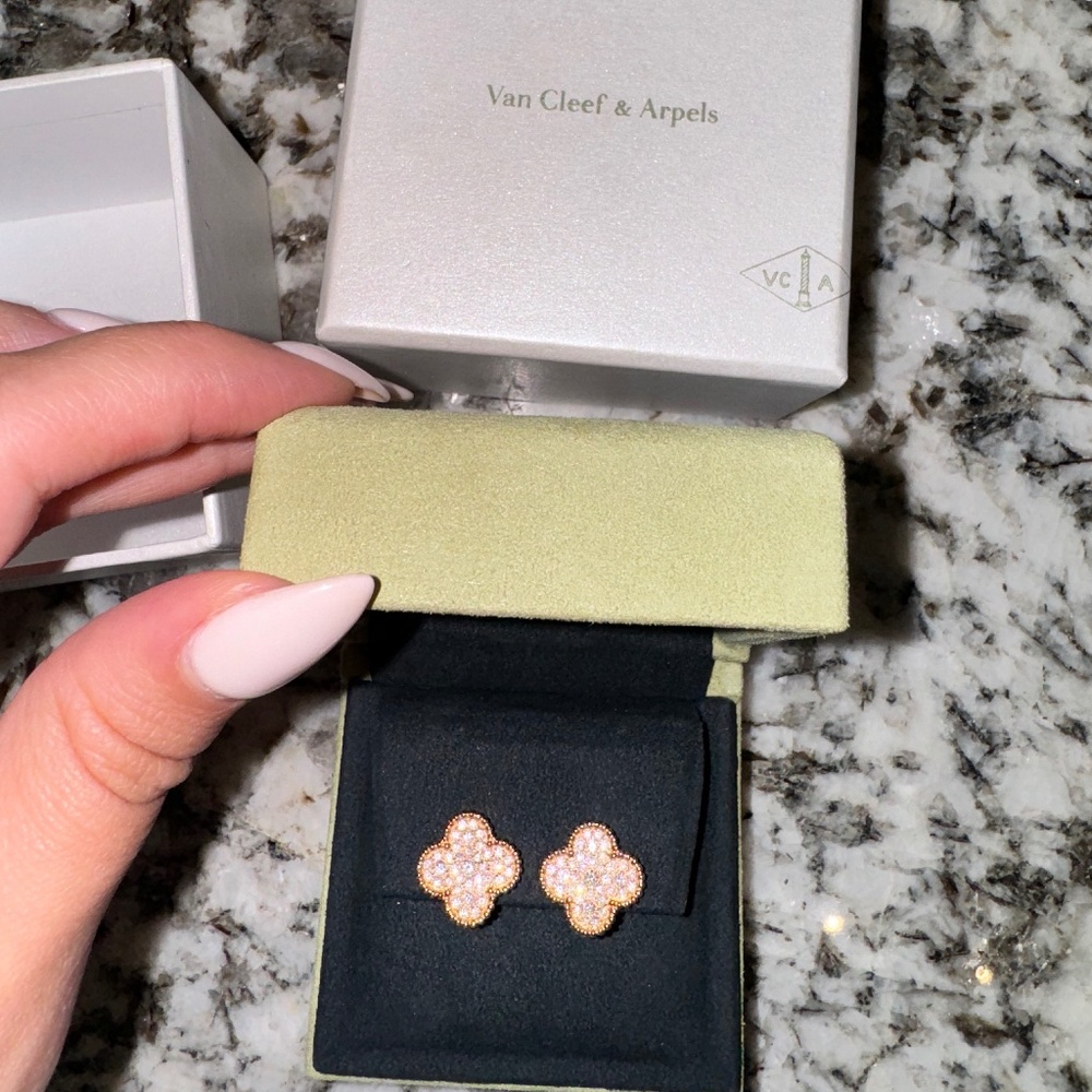 Authentic Magic Alhambra Van cleef earrings